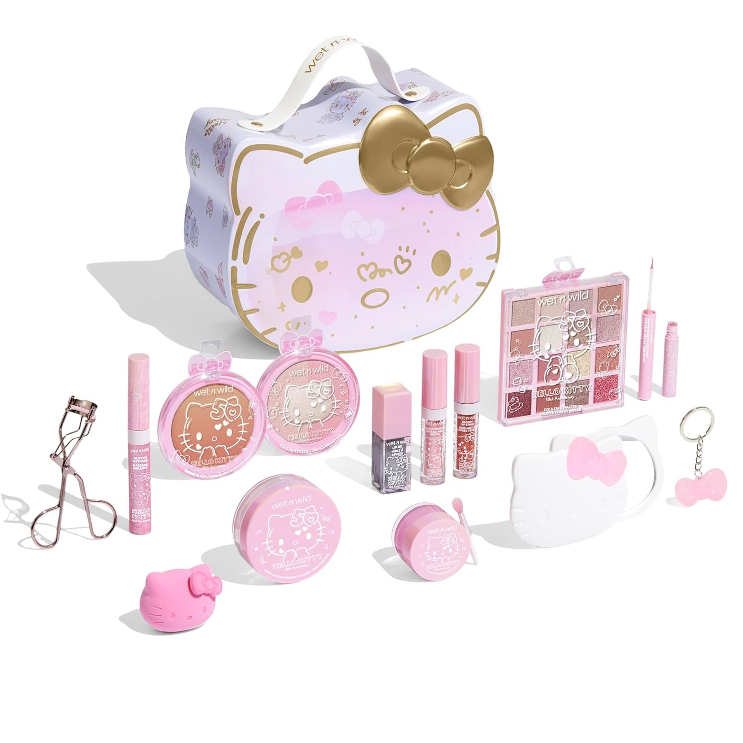 Celebrate with Hello Kitty: Exclusive 13-Piece Makeup Set in a Limited-Edition Keepsake Box for Versatile, Stunning Looks