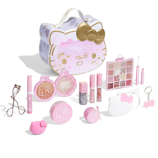 Celebrate with Hello Kitty: Exclusive 13-Piece Makeup Set in a Limited-Edition Keepsake Box for Versatile, Stunning Looks