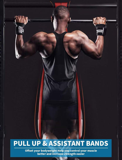 Get Fit with Our Resistance Bands Set! Perfect for Pull-ups, Workouts, Stretching, and Muscle Training for Everyone! 💪🎉 #FitnessJourney #ResistanceBands